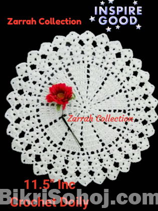 Unique Awesome Designs, crochet Doily Plate mate Round 11
